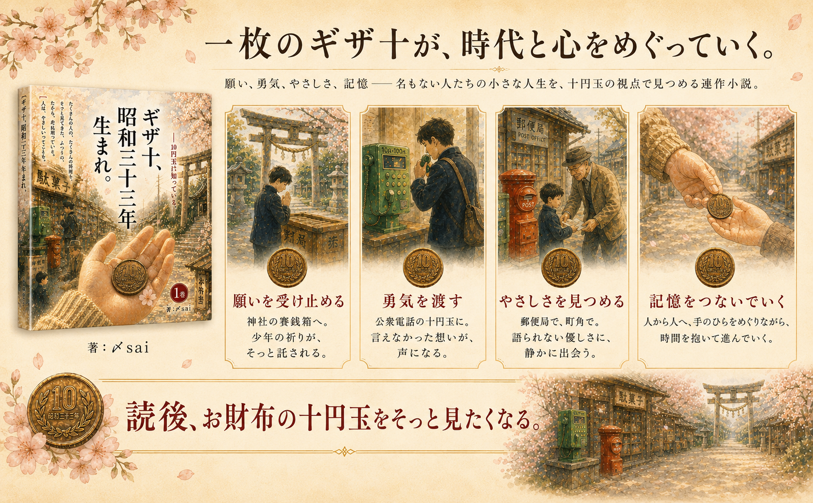 一枚のギザ十が、時代と心をめぐっていく。願い・勇気・やさしさ・記憶