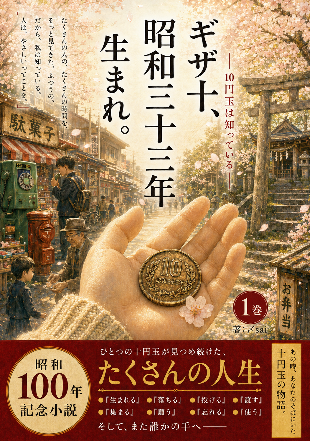 ギザ十、昭和三十三年生まれ。 表紙 — 著者 〆sai
